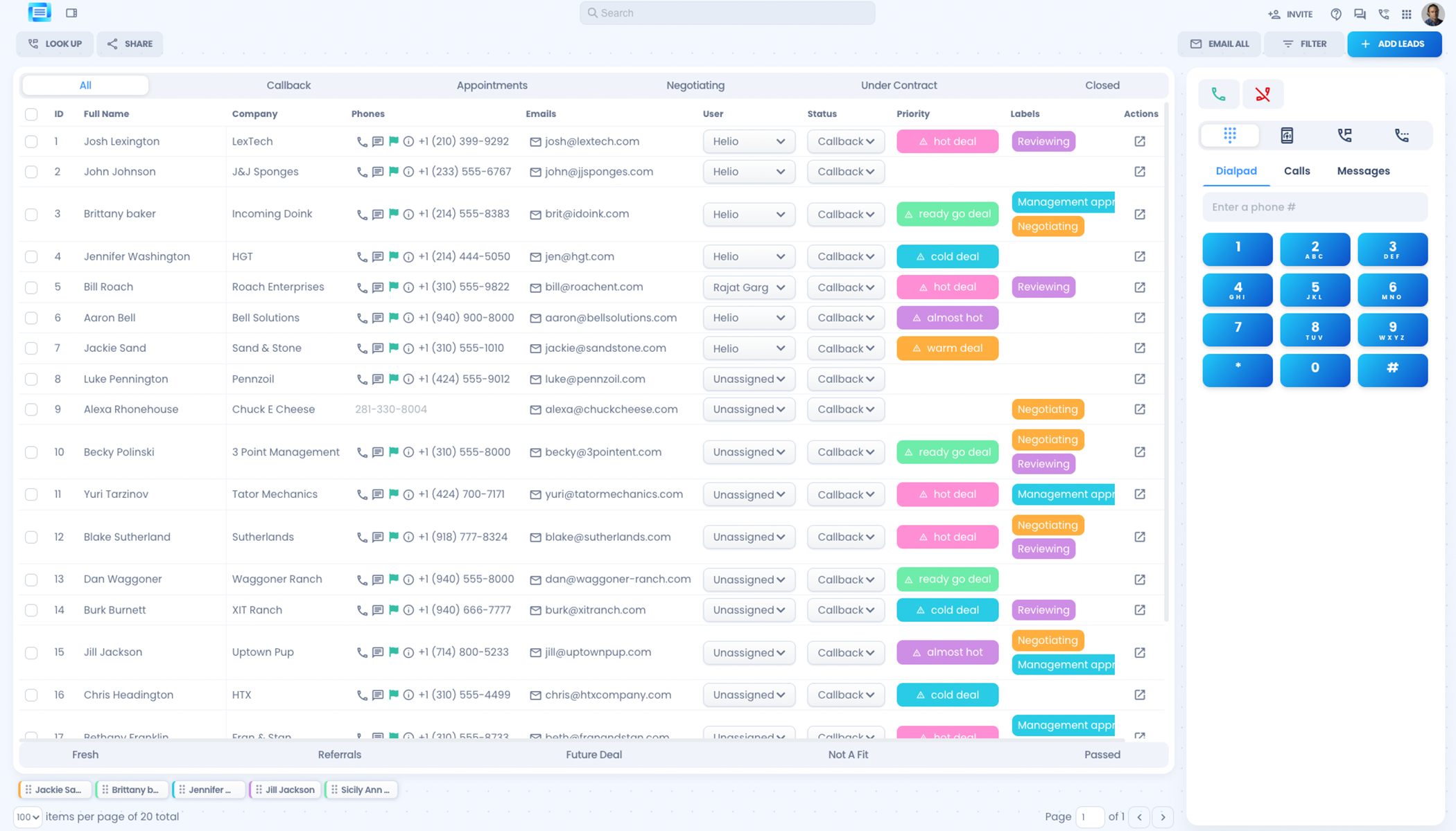 halsell crm app